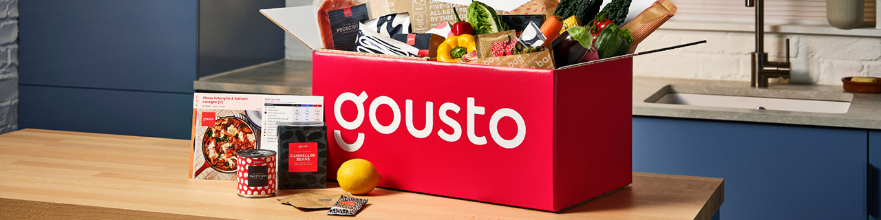Gousto promotional image for a code offer