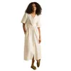 Joules Marina Tan/white Linen...