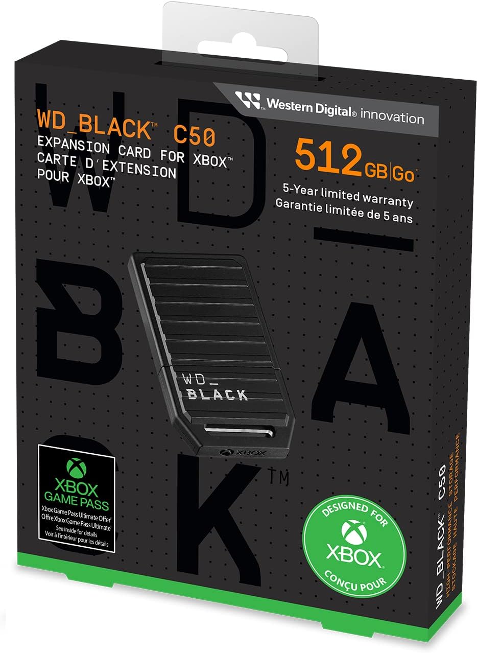 WD_Black C50 Expansion Card for Xbox