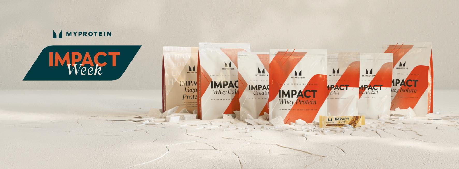 Myprotein promotional image for a code offer