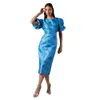 Coast Blue Floral Puff Sleeve...
