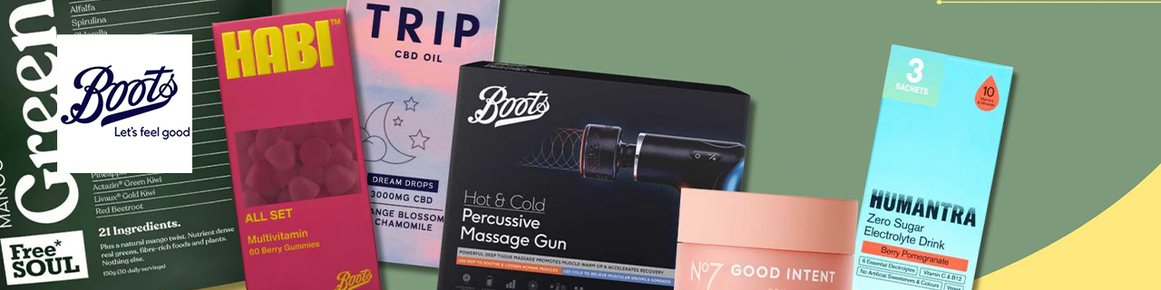 Boots promotional image for a code offer