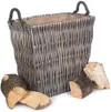 Small Grey Rectangular Wicker...