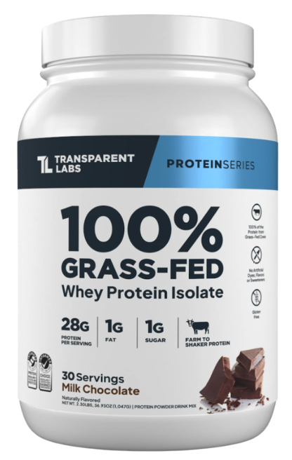 Transparent Labs 100% Grass-Fed Whey Protein Isolate