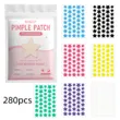 Star-shaped acne patches in...
