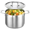 Stainless Steel Stockpot with...