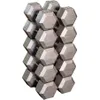 Grey Hex Dumbell set 55-75lb...