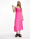 Whistles Gracia smocked midi...