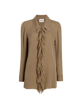 Women's Luka Ruffled Silk...
