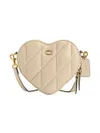 Women's Quilted Leather Heart...