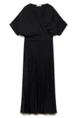 MANGO Pleated Faux Wrap Dress...