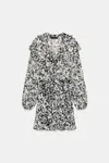 Zara - Belted Printed Mini...