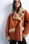 Topshop Faux Shearling...