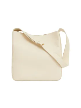 Women's Box Leather Hobo Bag...