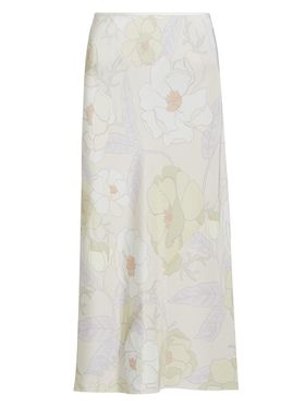 Women's Sati Silk Midi-Skirt...