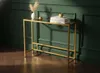 A Modern Gold Console Table...