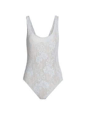 Women's Floral Lace Bodysuit...