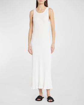 Yule Sleeveless Rib Maxi Dress