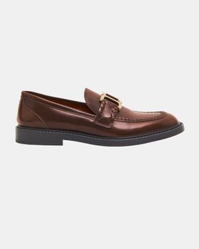 Marcie Leather Chain Loafers