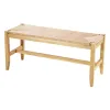 Rattan Bench Wooden Bench...