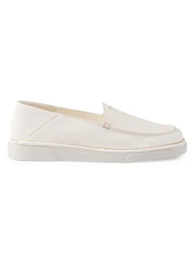 Women's Leather Loafers -...