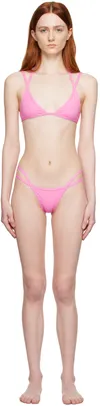 The Attico Pink Double Strap...