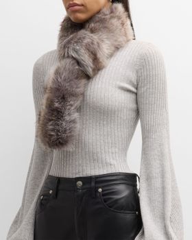 Faux Fur Pull-Through Scarf