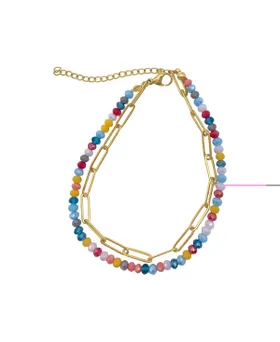 Adornia Multi Color Bead and...