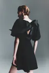 H&M Balloon-sleeved Dress in...