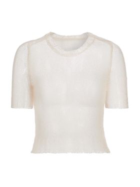 Women's Sheer Soft Knit Crop...