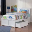Madison White Twin Platform...