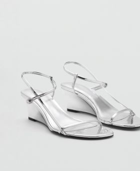 Mango Women's Metallic Heel...