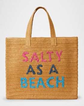 Salty as a Beach Straw Tote...