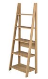 Oak Tiva Ladder Bookcase