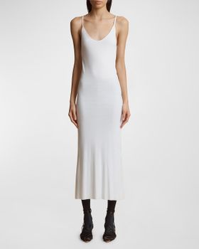 Leesal Ribbed Midi Dress