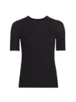 Women's Crewneck Fitted Top -...