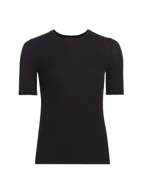 Women's Crewneck Fitted Top -...