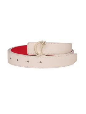 Women's CL Logo Belt - Beige...