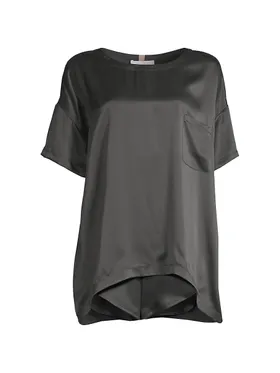 Women's Washable Silk Tee...