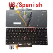 New US Spanish Laptop Backlit...