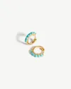 Gemstone Huggies | 18k Gold...