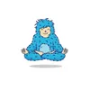 Meditating Blue Yeti Cartoon... Meditating Blue Yeti Cartoon...
