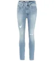 High-rise skinny jeans