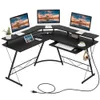 Costway - L-shaped Computer...