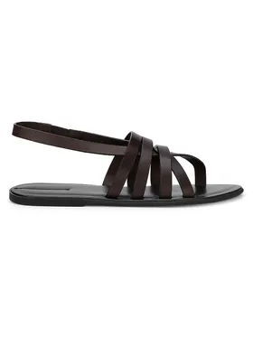 Women's Line Strappy Leather...