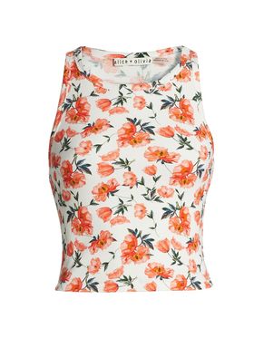 Women's Allen Floral Rib-Knit...