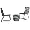 vidaXL Bistro Set Black,...