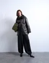 Topshop faux shearling...