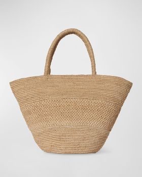 Emilie Tote Bag in Raffia