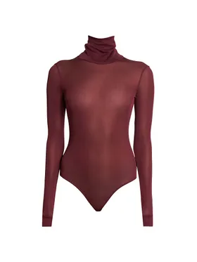 Women's Semi-Sheer Turtleneck...